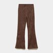 Pantalon bootcut stretch marron fille
