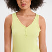 Ensemble pyjama short et débardeur vert femme