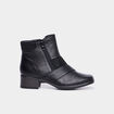 Bottines à talons fermeture zippée noir femme