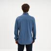 Chemise manches longues stretch bleu gris homme
