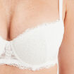 Soutien-gorge corbeille micro dentelle ivoire femme