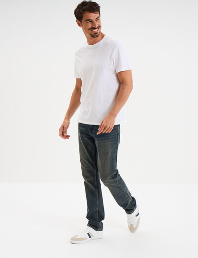 Jeans regular 5 poches Creeks denim dirty homme