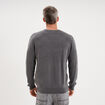 Pull col rond manches longues gris homme