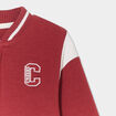 Gilet zippé col teddy Creeks rouge foncé bébé garçon