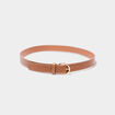 Ceinture marron cognac femme