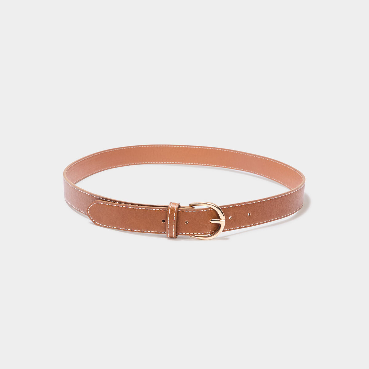 Ceinture marron cognac femme