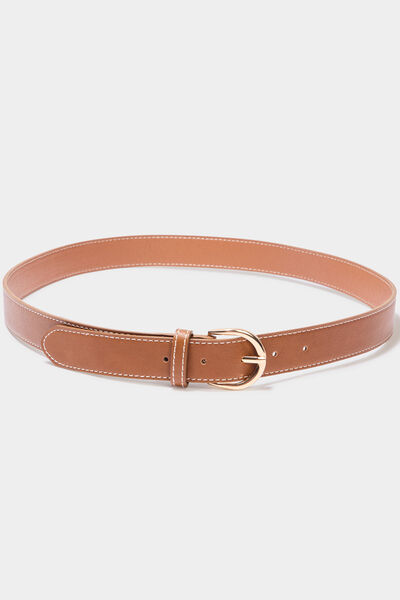 Ceinture marron cognac femme