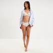 Shorty avec dentelle blanc femme