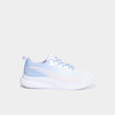 Baskets running à lacets blanc fille