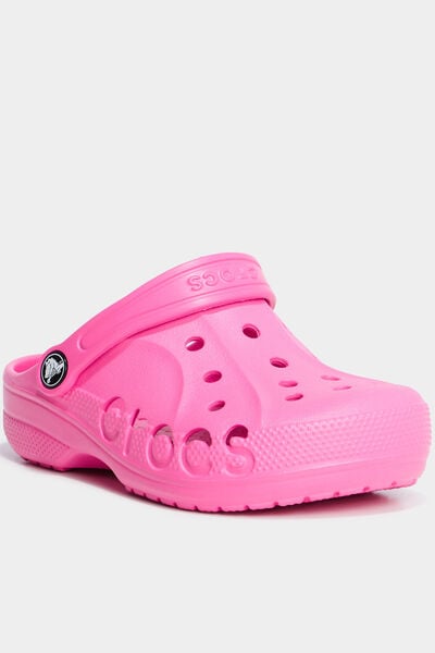 Sabots de plage Crocs rose fluo fille