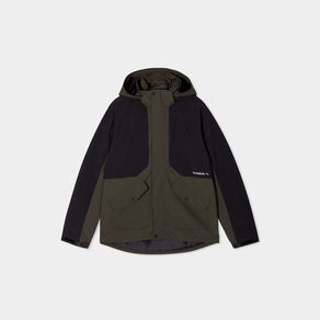 veste a capuche effet 3 en 1 trappeur vert kaki homme Veste à capuche effet 3-en-1 Trappeur vert kaki homme