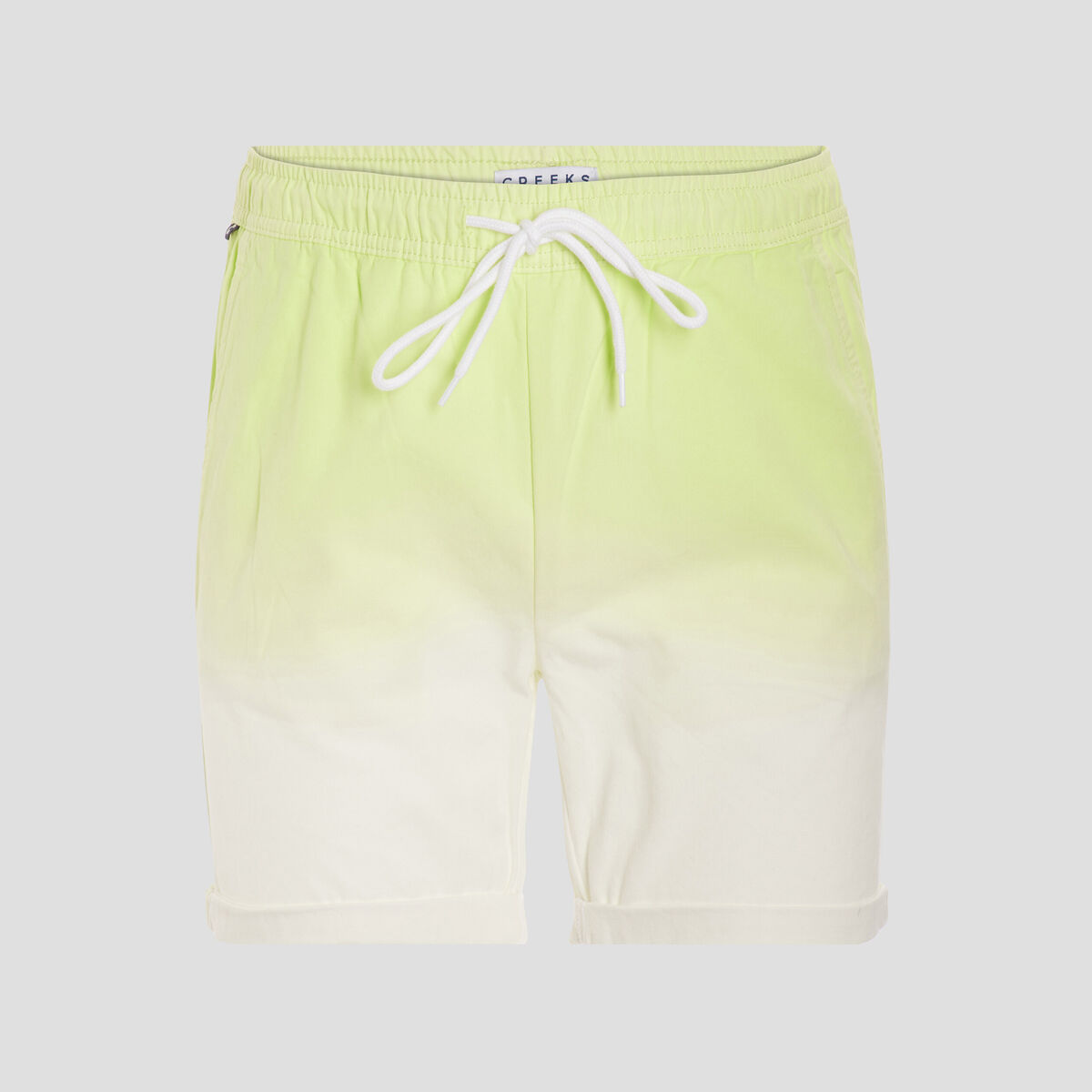 Bermuda straight à coulisse jaune clair homme