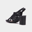 Sandales multibrides à talons Mosquitos noir femme