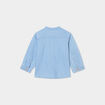 Chemise col mao en jean Creeks denim double stone b&eacute;b&eacute; gar&ccedil;on