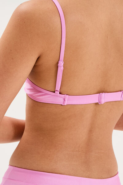 Haut de maillot de bain push up armatur&eacute; rose clair femme