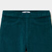 Tregging flare stretch effet velours vert fonc&eacute; fille