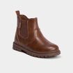 Boots crant&eacute;es marron gar&ccedil;on