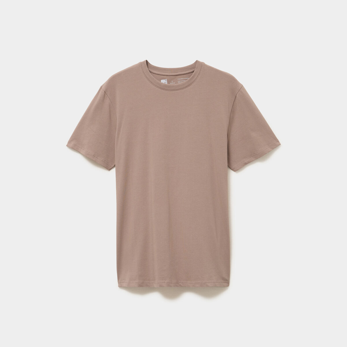 T-shirt slim stretch manches courtes gris homme
