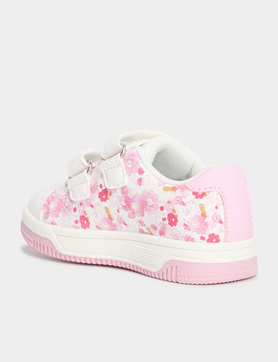Tennis basses à scratchs multicolore bébé fille