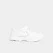 Baskets running à scratchs blanc fille