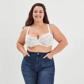 soutien gorge emboitant dentelle ivory blanc femmegt Soutien-gorge emboîtant dentelle Ivory blanc femme grande taille