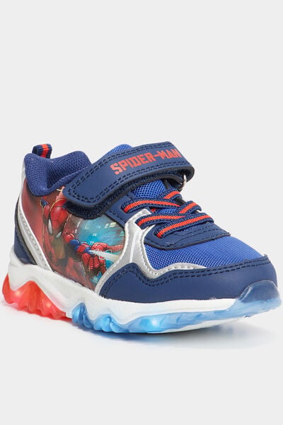 Baskets running lumineuses Spider-Man bleu gar&ccedil;on