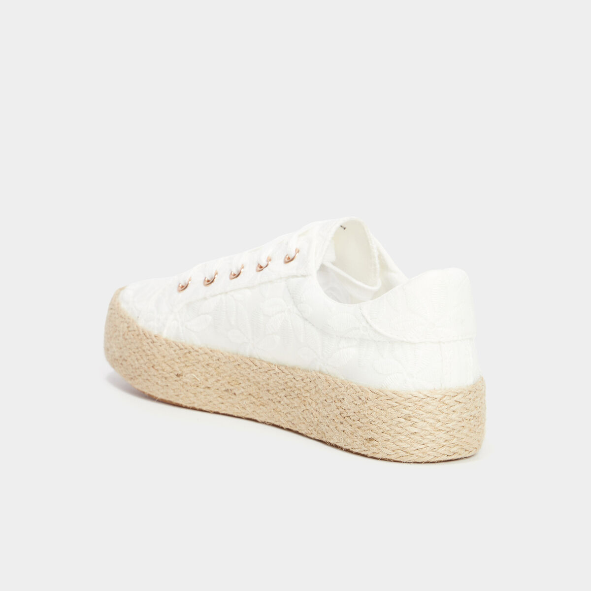 Baskets en toile blanc femme