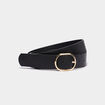 Ceinture avec boucle noir femme