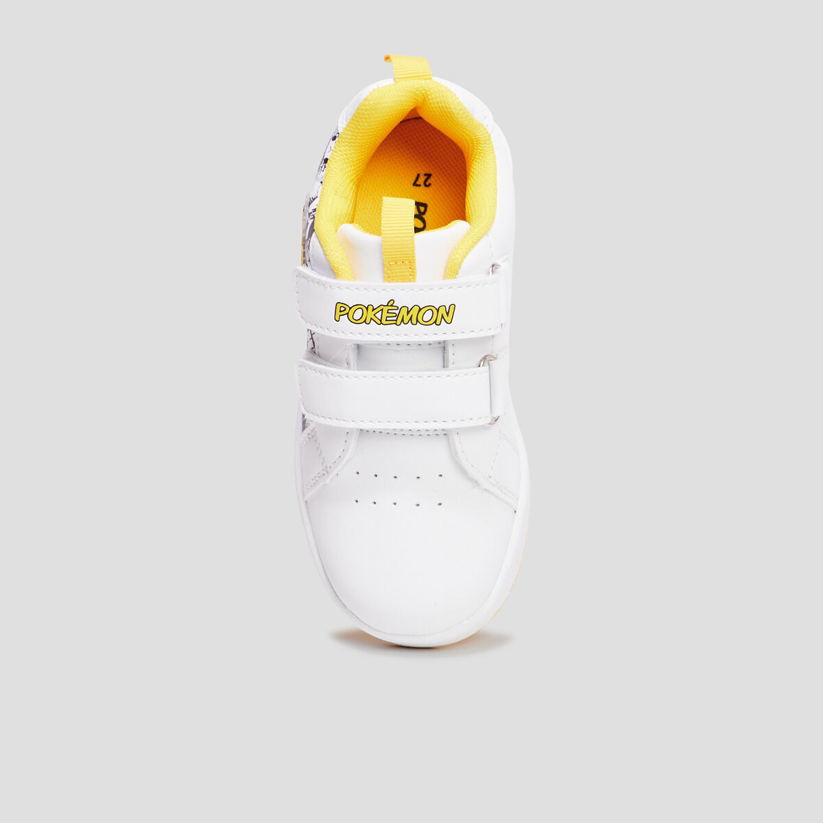 Tennis basses à scratchs Pokémon Pikachu blanc garçon