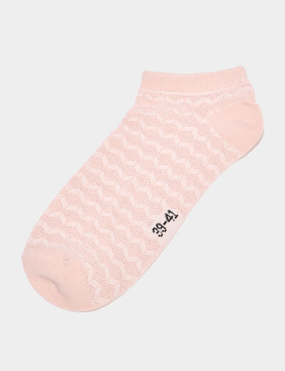 Lot 5 paires chaussettes invisibles rose femme