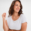 Chemise de nuit gris clair femme grande taille