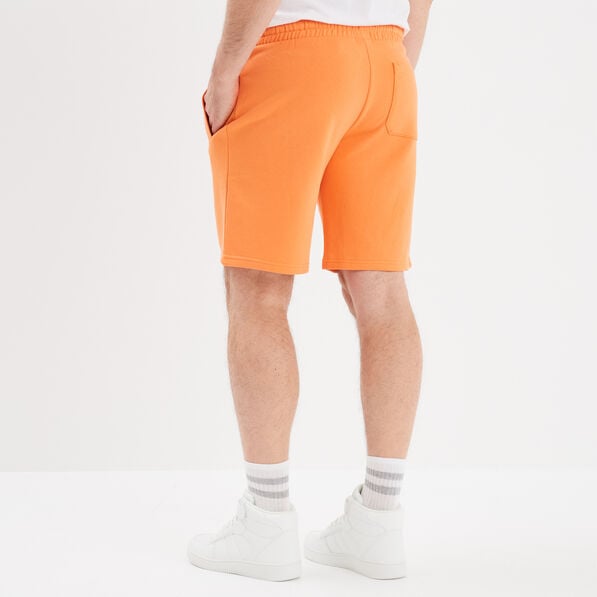 short jogging molletonne droit orange corail homme Short jogging molletonné droit orange corail homme
