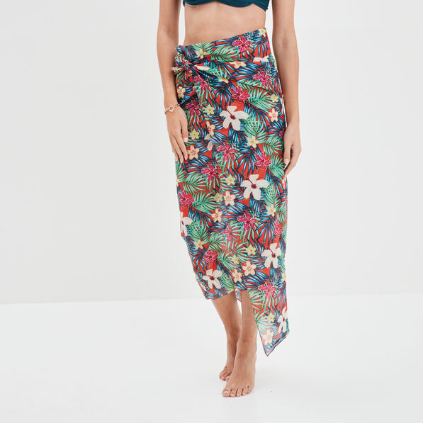 pareo rouge femme Paréo rouge femme
