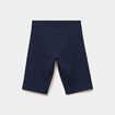 Short cycliste coton taille &eacute;lastiqu&eacute;e bleu marine fille