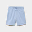 Short jogging molleton droit bleu ciel homme