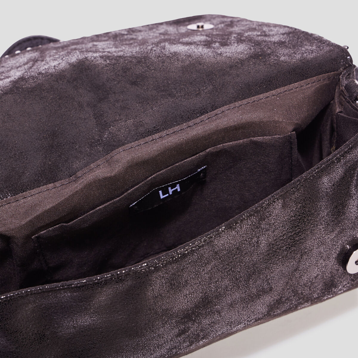 Sac en bandoulière irisé noir femme