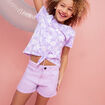 Short ajusté en twill parme fille