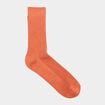 Lot 2 paires chaussettes côtelées orange foncé homme