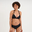 Haut de maillot de bain forme triangle noir femme