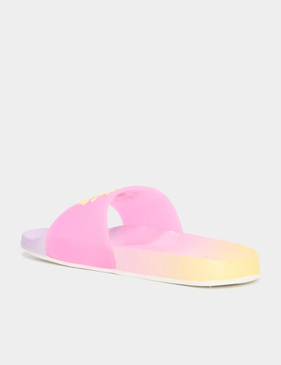 Mules de plage multicolore fille