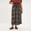 Jupe longue &eacute;vas&eacute;e noir femme grande taille
