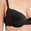 Soutien-gorge corbeille paddé dentelle noir femme