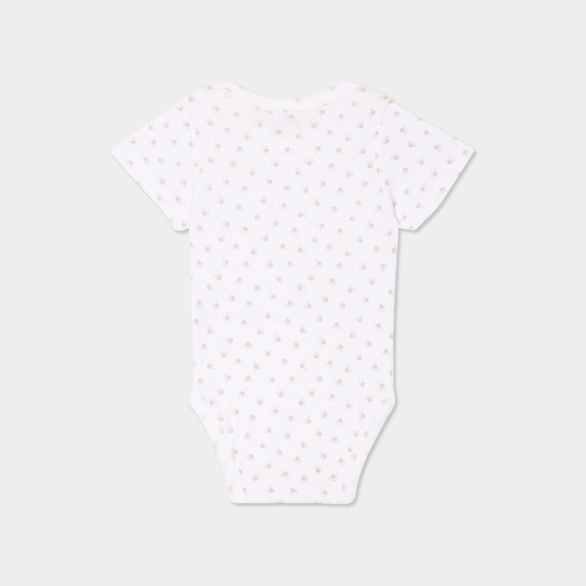 Lot 3 bodies US coton manches courtes blanc bébé