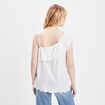 Blouse asymétrique ivoire femme