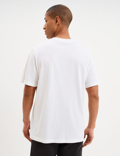 T-shirt manches courtes coton Puma blanc homme