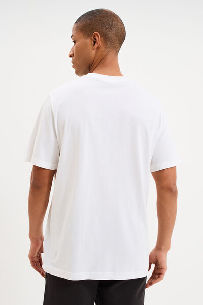 T-shirt manches courtes coton Puma blanc homme