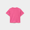 T-shirt manches courtes coton rose fushia fille