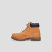 Bottines plates en cuir jaune homme