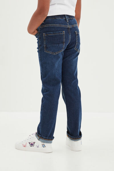 Jeans en denim regular 5 poches denim brut garçon