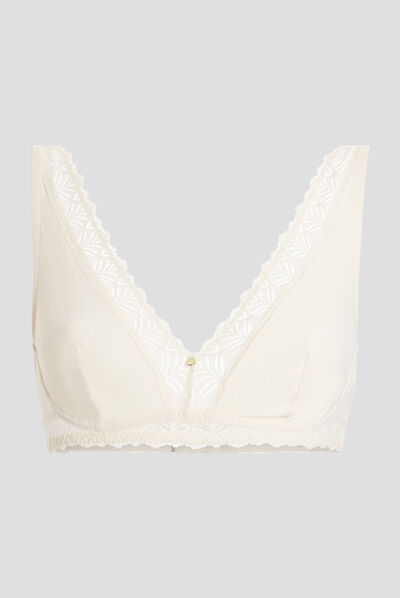 Soutien-gorge foulard creme femme
